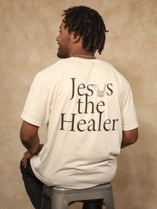 Vintage Jesus The Healer Logo T-Shirt Off-White