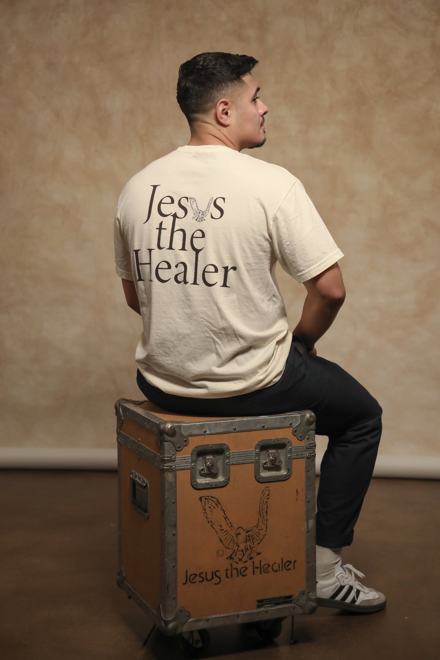 Vintage Jesus The Healer Logo T-Shirt Off-White