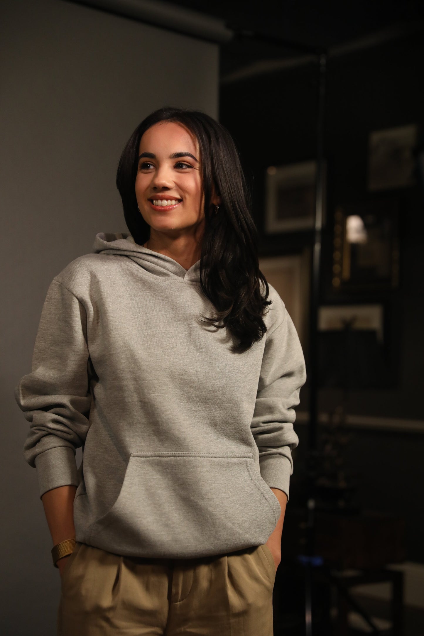 Jesus The Healer Heavy Weight Hoodie Heather Grey