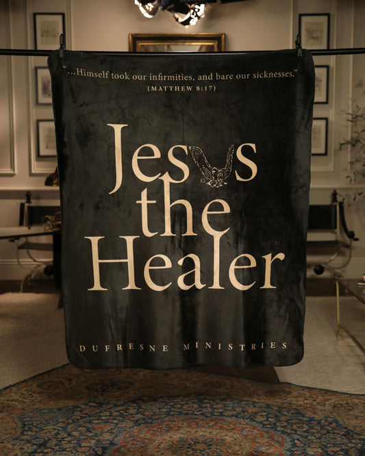 Jesus The Healer Sherpa Blanket