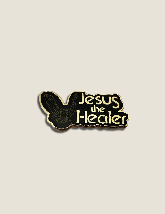Vintage Jesus The Healer Logo Pin